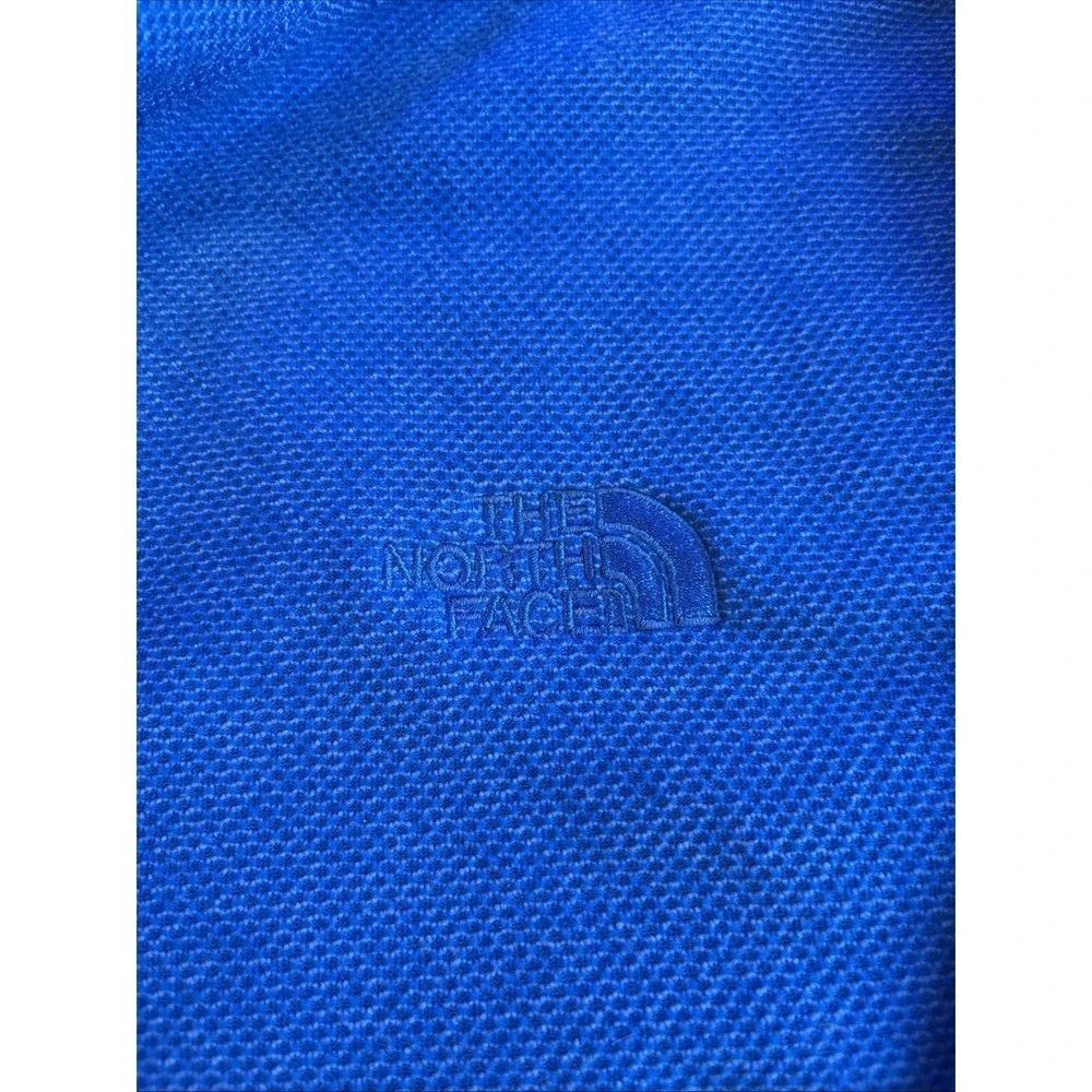 The‎ North Face  Arctic Blue 1/2 Zip Pullover Textured Fleece Men's XXL